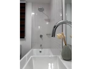 Spa-like bathroom with modern fixtures